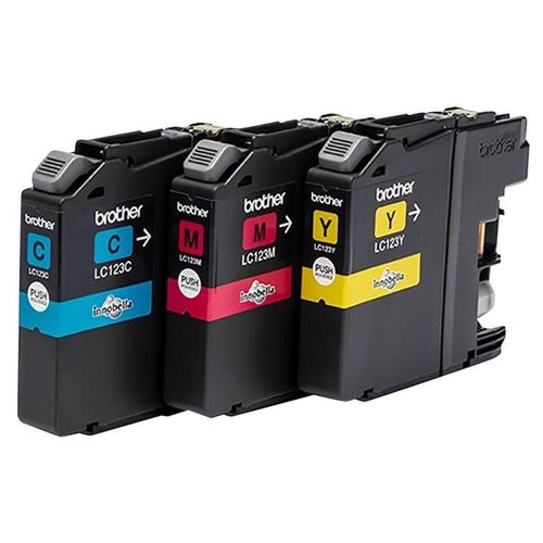 Brother LC123 RainbowPack - Jaune, cyan, magenta - original - blister - cartouche d'encre - pour Brother DCP-J100, J105, J132, J152, J172, J552, J752, MFC-J245, J650, J6520, J6720, J6920