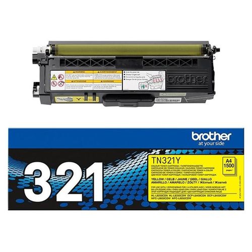 Brother TN321Y - Jaune - original - cartouche de toner - pour Brother DCP-L8400, DCP-L8450, HL-L8250, HL-L8350, MFC-L8650, MFC-L8850