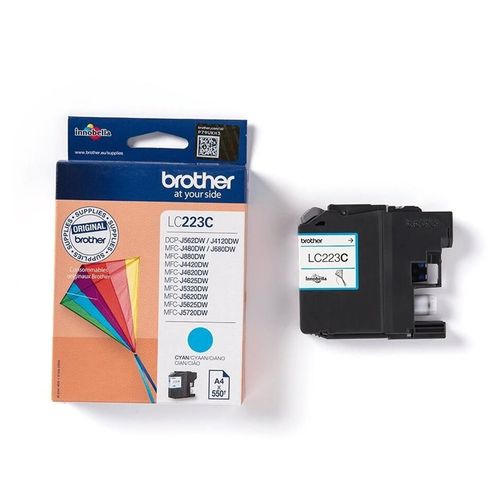 Brother LC223C - Cyan - original - cartouche d'encre - pour Brother DCP-J4120, J562, MFC-J4625, J480, J5320, J680, J880; Business Smart MFC-J4420