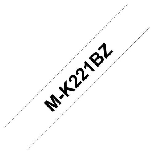 Brother M-K221BZ - Noir sur blanc - Rouleau (0,9 cm x 8 m) 1 cassette(s) bande d'étiquettes - pour P-Touch PT-55, PT-65, PT-75, PT-80, PT-85, PT-90, PT-BB4, PT-M95