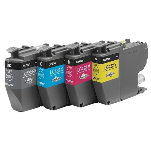 Brother LC422 Value Pack - Pack de 4 - noir, cyan, magenta, jaune - original - cartouche d'encre - pour Brother MFC-J5340DW, MFC-J5345DW, MFC-J5740DW, MFC-J6540DW, MFC-J6940DW
