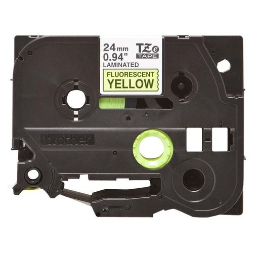 Brother TZe-C51 - Noir sur jaune - Rouleau (2,4 cm x 5 m) 1 cassette(s) bande fluorescente - pour Brother PT-D600; P-Touch PT-3600, D800, E550, P750, P900, P950; P-Touch Cube Plus PT-P710
