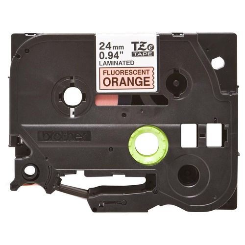 Brother TZe-B51 - Adhésif standard - noir sur orange fluorescent - Rouleau (2,4 cm x 5 m) 1 cassette(s) ruban laminé - pour Brother PT-D600; P-Touch PT-D800, E550, E800, P900, P950; P-Touch Cube...