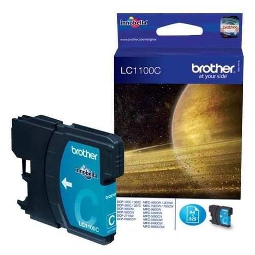 Brother LC1100C - Cyan - original - cartouche d'encre - pour Brother DCP-185, 385, 395, 585, J715, MFC-490, 5490, 5890, 5895, 6890, 790, 795, 990, J615