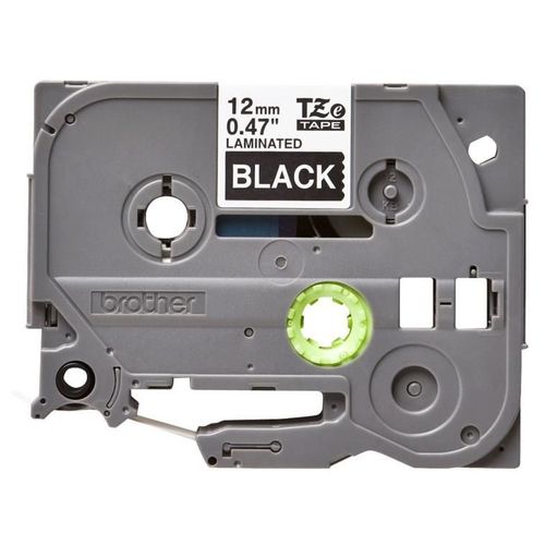 Brother TZe-335 - Adhésif standard - blanc sur noir - Rouleau (1,2 cm x 8 m) 1 cassette(s) ruban laminé - pour Brother PT-D210, D600, H110; P-Touch PT-1005, 1880, E310, E800; P-Touch Cube Plus...