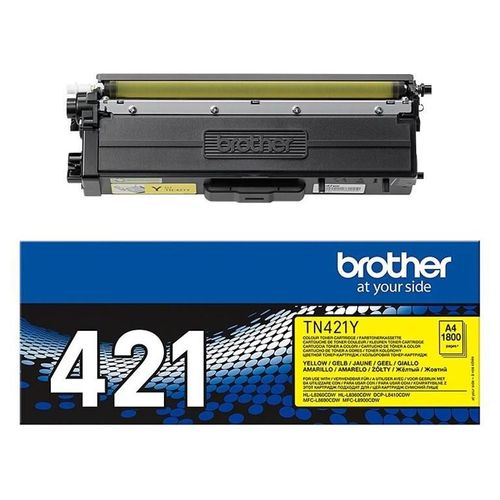 Brother TN421Y - Jaune - original - cartouche de toner - pour Brother DCP-L8410, HL-L8260, HL-L8360, MFC-L8690, MFC-L8900