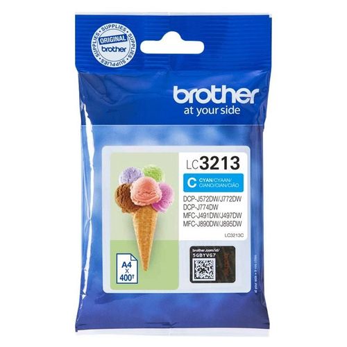Brother LC3213C - À rendement élevé - cyan - original - cartouche d'encre - pour Brother DCP-J772DW, DCP-J774DW, MFC-J890DN, MFC-J890DW, MFC-J890DWN, MFC-J895DW