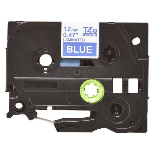Brother TZe-535 - Blanc sur bleu - Rouleau (1,2 cm x 8 m) 1 cassette(s) ruban laminé - pour Brother PT-D210, D600, H110; P-Touch PT-1005, D450, E310, H110; P-Touch Cube Pro PT-P910