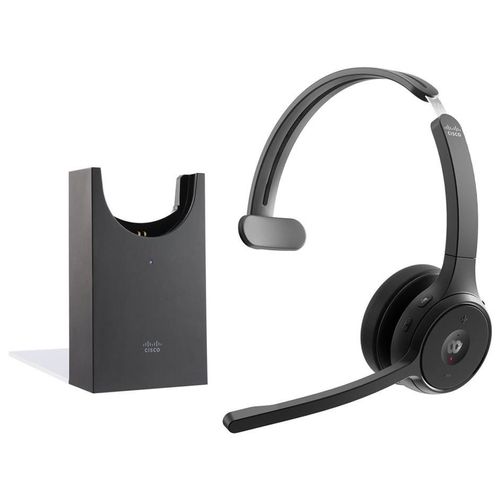 Cisco Headset 721 - Micro-casque - sur-oreille - Bluetooth - sans fil - noir de charbon - Cisco Webex Certified
