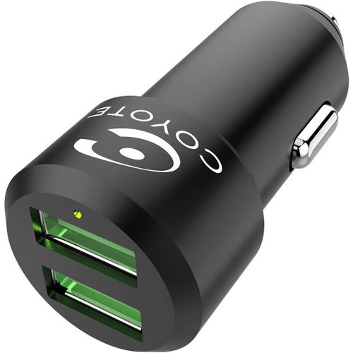 Kyaoayo-Chargeur Allume Cigare 2 Ports Usb-A + 1 Câble Usb Vers Micro Usb Inclus - Compatible Avec Mini, S, Nav, Nav+ Et Smartphones