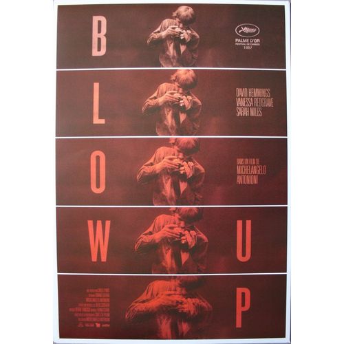 Blow Up Affiche Cinéma Petit Format 60x40cm Roulée Ressortie. Michelangelo Antonioni |, David Hemmings, Vanessa Redgrave, Sarah Miles