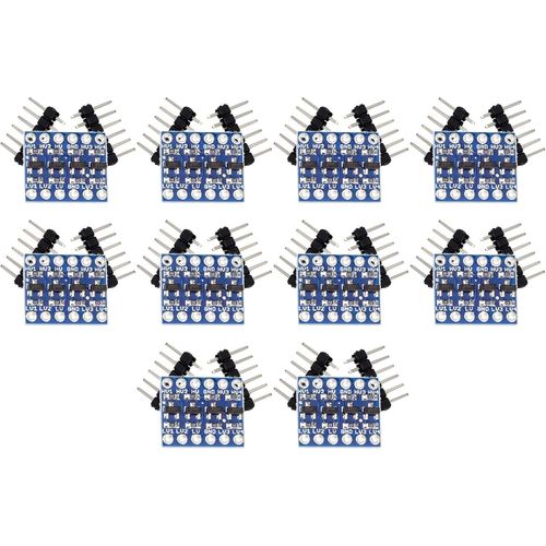 Kyaoayo-10pcs 4 Channel Iic I2c Logic Levels Converter Bi-Directional Module 5v To 3.3v Compatible With Arduino