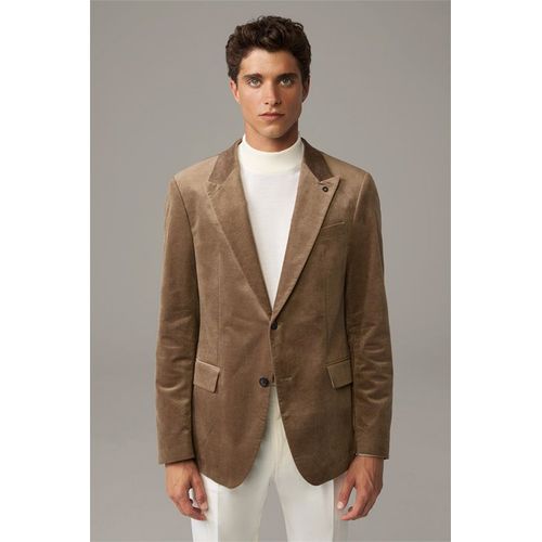 Veste De Costume En Velours Ayres, En Beige Foncé