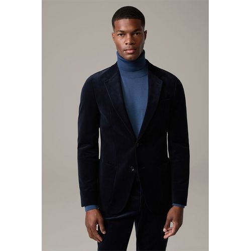 Veste De Costume Modulable En Velours Côtelé Arndt, En Bleu Foncé