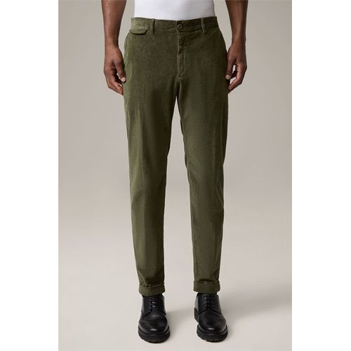 Pantalon En Velours Côtelé Flex Cross Luc, Olive