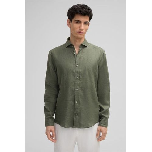 Chemise En Lin Ceasar, En Vert