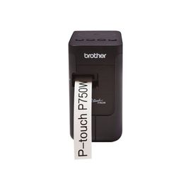 Brother P-Touch PT-P750W - Imprimante d'étiquettes - transfert thermique - Rouleau (2,4 cm) - jusqu'à 30 mm/sec - USB 2.0, Wi-Fi(n), NFC - outil de coupe