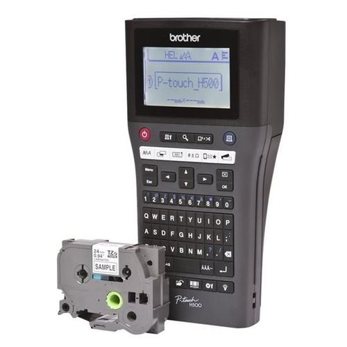 Brother P-Touch PT-H500 - Étiqueteuse - Noir et blanc - transfert thermique - Rouleau (2,4 cm) - 180 dpi - jusqu'à 20 mm/sec - USB 2.0 - outil de coupe - impression par 7 lignes