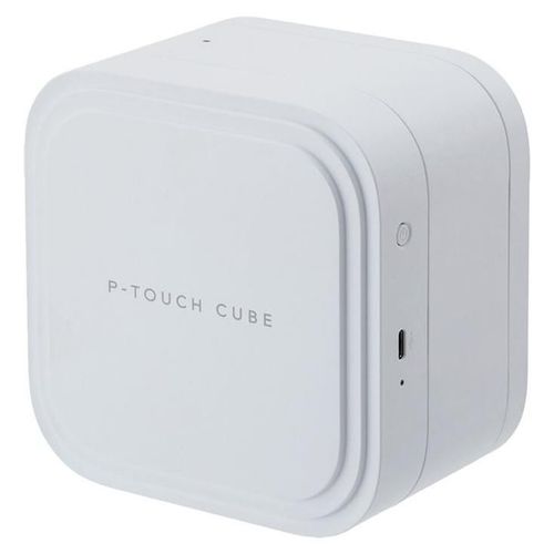 Brother P-Touch Cube Pro PT-P910BT - Imprimante d'étiquettes - transfert thermique - Rouleau (3,6 cm) - 360 dpi - jusqu'à 20 mm/sec - USB 2.0, Bluetooth 5.0 - outil de coupe - blanc