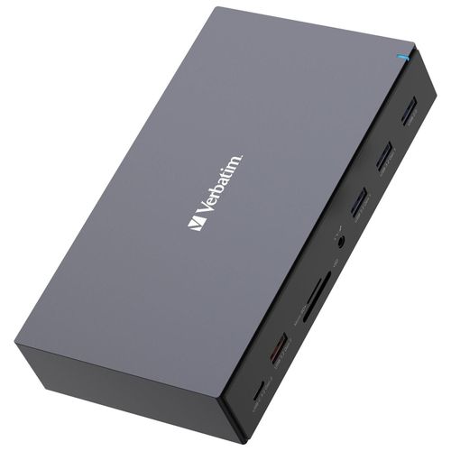Verbatim Pro - Station d'accueil - USB-C - 2 x DP, 3 x HDMI - 1GbE - 120 Watt