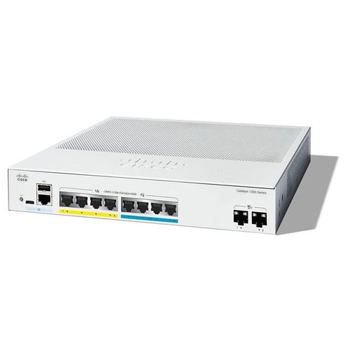 Cisco Catalyst 1300-8MGP-2X - Commutateur - C3 - Géré - 4 x Ethernet Gigabit + 4 x 100/1000/2.5G + 2 x 10 Gigabit SFP+ - Montable sur rack - PoE+ (120 W)