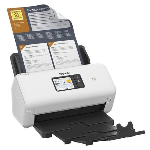 Brother ADS-4500W - Scanner de documents - CIS Double - Recto-verso - A4 - 600 dpi x 600 dpi - jusqu'à 35 ppm (mono) / jusqu'à 35 ppm (couleur) - Chargeur automatique de documents (60 feuilles) -...