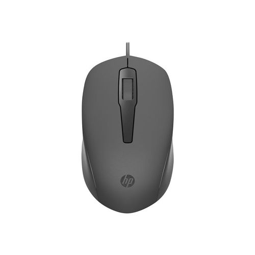 HP 150 - Souris - droitiers et gauchers - optique - filaire - USB - noir - pour HP 21, 22, 24, 27; Laptop 14, 15, 17; Pavilion 24, 27, 32, TP01; Pavilion Laptop 14, 15