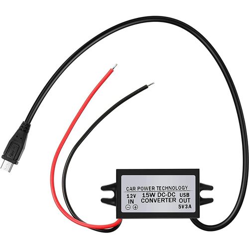 Kyaoayo-Convertisseur Étanche 12 V Vers 5 V Dc-Dc Step Down Module Adaptateur D'alimentation Compatible Avec Raspberry Pi 4, Téléphone Portable, Voiture (Connecteur Usb De Type C)