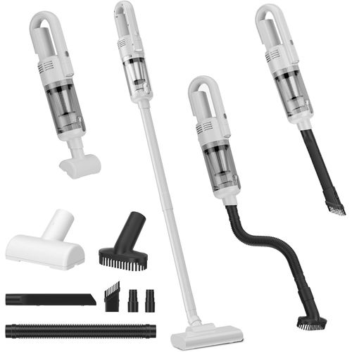 KYAOAYO-Aspirateur Balai Sans Fil Puissant¿6000Pa,Batterie 4000Mah, Autonomie 17Min, Ultra Léger,Filtre Hepa, Réservoir,Charge Rapide Type-C, Accessoires Multiples Pour Maison Et Voiture (Blanc-A)