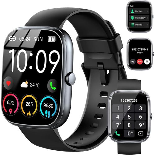 Kyaoayo-Montre Intelligente Pour Homme/Femme, Répondre/Passer Des Appels, Montres Intelligentes De 4,9 Cm Avec Moniteur De Fréquence Cardiaque/Sommeil/Compteur De Pas, 110 + Traqueur D'activité Sport