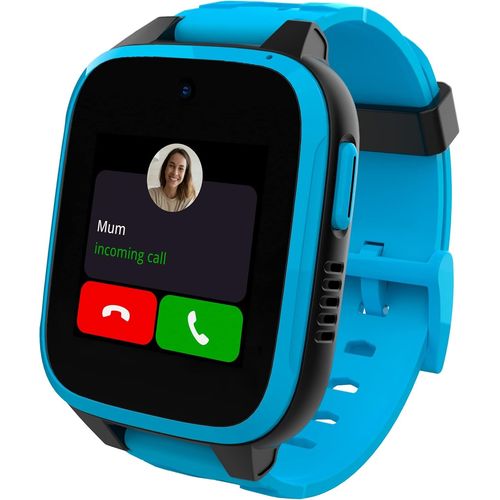 Kyaoayo-Xgo 3 - Montre Connectée Pour Enfants (Avec Sim) ¿ 4g, Appels, Mes S, Mode École, Fonction Sos, Localisation Gps, Appareil Photo, Podomètre - Incluant 3 Mois D'abonnement Gratuit (Bleu)
