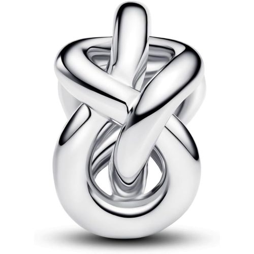 Kyaoayo-Moments 793755c00 Breloque N?ud Infini En Argent Sterling Compatible Avec Les Bracelets Moments, 13,3x12,5x7,7 Mm, Argent Sterling, Pas De Gemme