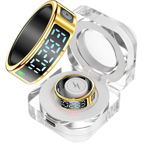 Kyaoayo-Bague Intelligente Pour Homme Et Femme - Bague Intelligente Android - Suivi Du Sommeil - Fréquence Cardiaque - Spo2 - Suivi Des Ies - Distance - Podomètre - Déclencheur À Distance