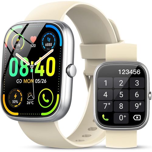 Kyaoayo-Montre Connectée Femme Homme, 1.91"" Hd Smartwatch Avec Appels Bluetooth, 110+ Sportifs, Montre Intelligente Sport Etanche Ip68 Podometre/Cardiofrequencemetre/Moniteur De Sommeil Pour Android