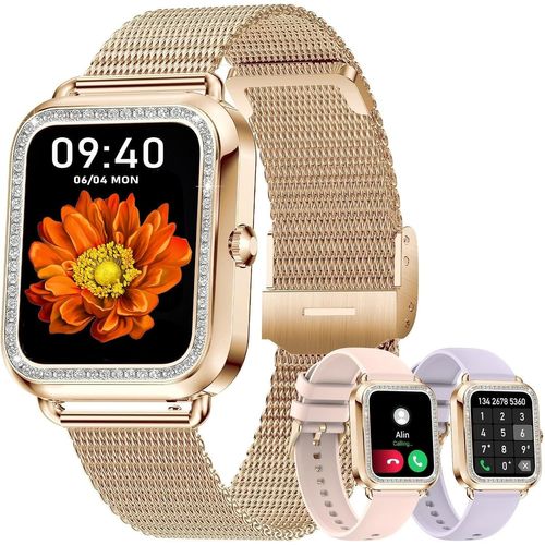 Kyaoayo-Montre Intelligente Pour Femme Avec Appel Bluetooth, Tracker D'activité, Montre Intelligente Pour Femme Avec Spo2 Pour Android Ios