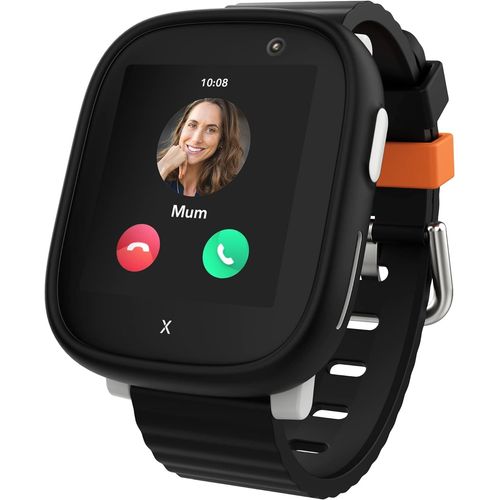 Kyaoayo-X6 Play - Montre Connectée Pour Enfants (Avec Sim) ¿ 4g, Appels, Mes S, Mode École, Fonction Sos, Localisation Gps, Appareil Photo, Podomètre - Incluant 3 Mois D'abonnement Gratuit (Noir)