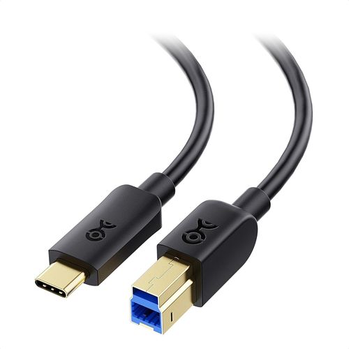 KYAOAYO-Cable Usb C Vers Usb B 0,3M (Cable Usb B Vers Usb C) En Noir