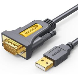 KYAOAYO-Câble Série Câble Rs232 Usb Adaptateur Usb Vers Db9 Mâle Compatible Avec Windows 10 8 7 Macos Linux Pour Routeur Switch Modem Scanner Imprimante (1M)