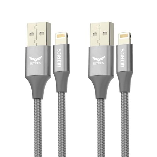 Kyaoayo-Câble Iphone 2m (Lot De 2), Câble De Chargeur Long Usb A Vers Lightning Certifié Apple Mfi, Câble De Charge Rapide Tressé En Nylon, Câble De Synchronisation Compatible Avec Iphone 14 13 12 11