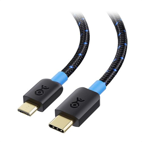 KYAOAYO-Câble Micro Usb Vers Usb C 1 M (Câble Usb C Vers Micro Usb, Cable Usb C Micro Usb) Avec Jaquette Tressée En Noir