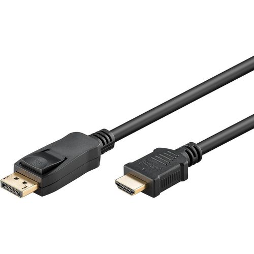 KYAOAYO-64838 Câble Adaptateur Displayport 1.2 Vers Hdmi 1.4 4 K @ 30 Hz/Câble Hdmi Ultra Haute Vitesse/Connecteur Plaqué Or Pour Une Transmission Parfaite Du Signal/Ordinateur Portable Se 5M