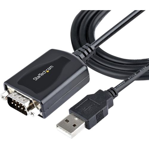 KYAOAYO-Câble Usb Vers Rs232 De 1M - Câble Convertisseur Usb Vers Rs232 Db9 Mâle Avec Rétention Du Port Com - Prolific Ic - Adaptateur Usb Vers Série Pour Plc/Imprimante/Scanner, Windows/Mac