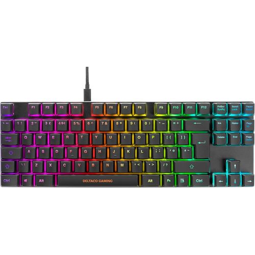 KYAOAYO-Gaming Clavier De Jeu Mécanique Dk420 Tkl - Outemu Brown Touches - Rgb - Uk Layout