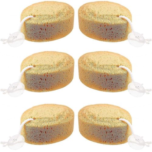 Lot De 6 Éponges Exfoliantes En Mousse Pour Le Corps, Pour Le Bain Et La Douche, Pour Adultes Et Enfants, 14 Cm, 6206 