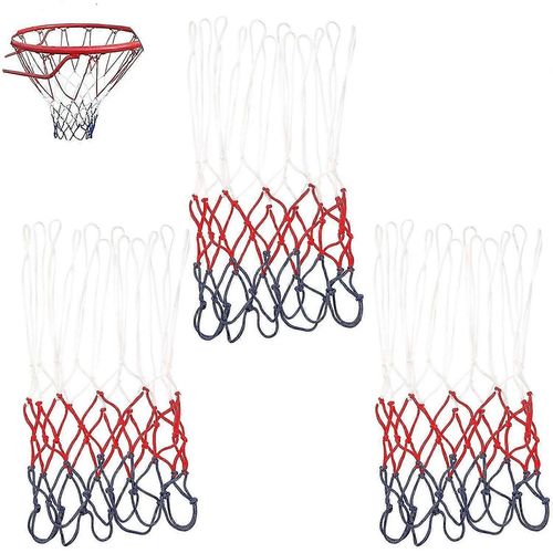 Lot De 3 Filets De Basket Professionnels, Filet De Remplacement Pour Panier De Basket Standard, Filet Pour Panier De Basket Extérieur
