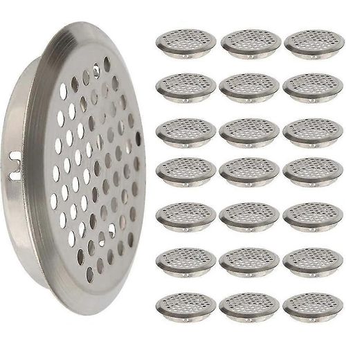 Grille d'aération ronde en acier inoxydable, 50 pièces, grille d'aération, filet anti-insectes, fente d'aération pour camping-car, salle de bain, cuisine, 0040