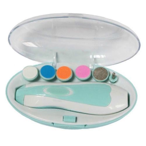 Lime À Ongles Pour Bébé - Coupe-Ongles Électrique Avec Éclairage Led - Sûr Et Silencieux, Coupe-Ongles À 6 Têtes Pour Nouveau-Né Et Enfant 