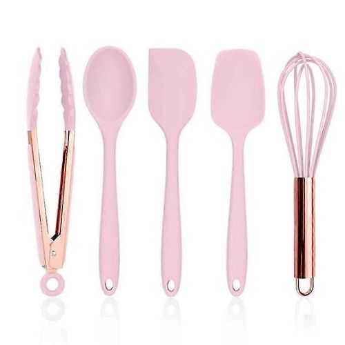 Ensemble D'ustensiles De Cuisine En Silicone 5 Pièces - Ustensiles De Cuisine Pour Ustensiles De Cuisine Antiadhésifs