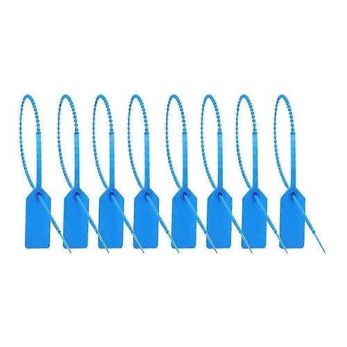 Lot de 100 scellés anti-effraction en plastique, attaches zippées pour extincteurs, étiquettes de sécurité Pull Tite, attaches autobloquantes jetables, longueur 250 mm/1 po