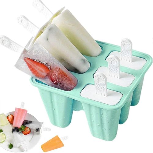Lot De 6 Moules À Glace En Silicone, Sans Bpa, Réutilisables Et Faciles À Démouler, 2727